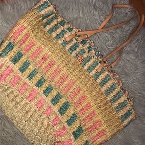 Tory Burch Straw Beach Bag